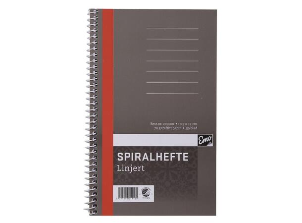 Spiralhefte Oktav Lin  50 blad Miljømerket 